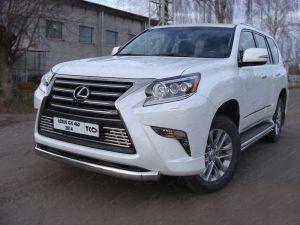 Защита передняя нижняя (овальная) 75х42 мм код LEXGX46014-05 для LEXUS GX 460 2013-